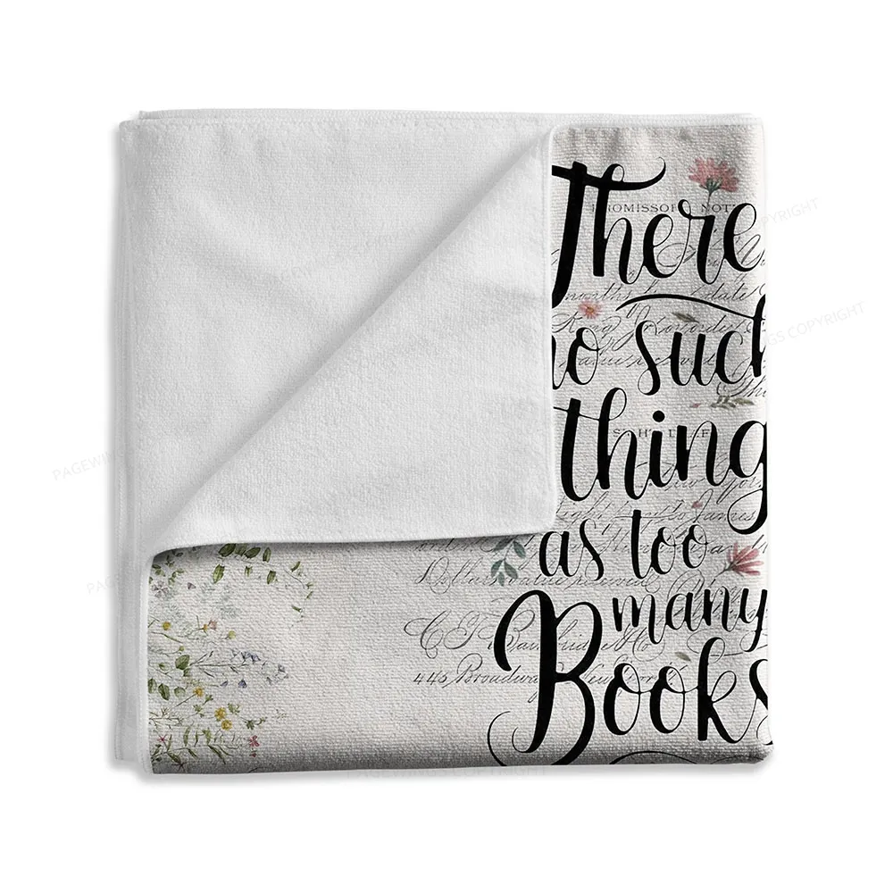 Pagewings There's No Such Thing As Too Many Books Blanket