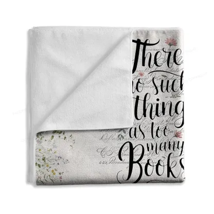 Pagewings There's No Such Thing As Too Many Books Blanket