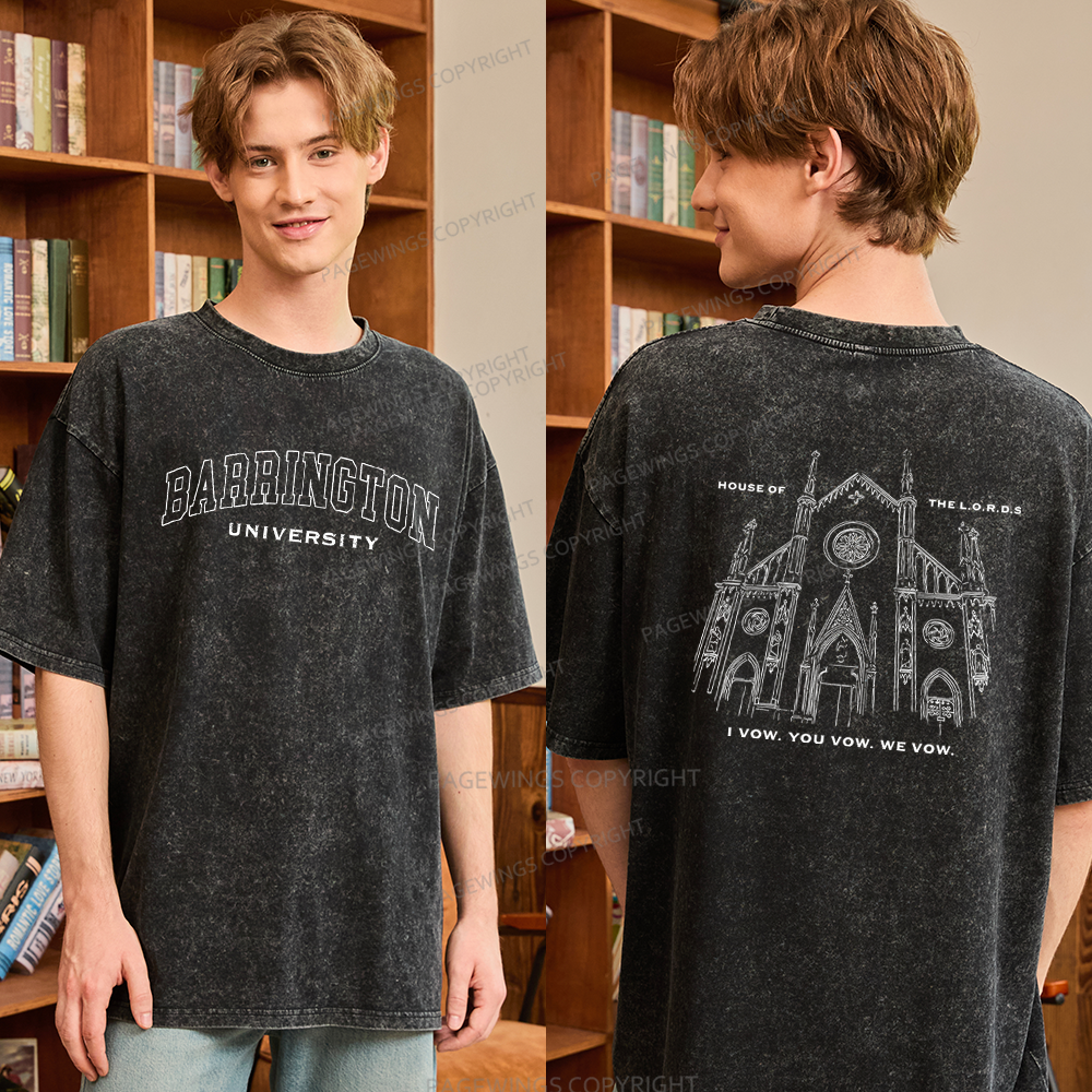 Pagewings Dark Romance Lover Unisex Washed T-shirt