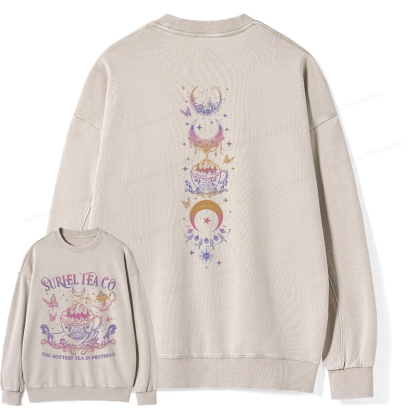 Pagewings Suriel Tea Co Unisex Washed Sweatshirt