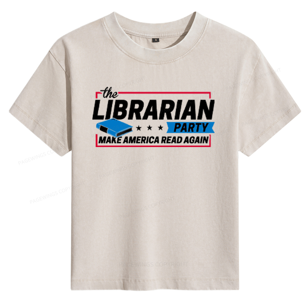 Pagewings The Librarian Party Women's Washed T-shirt