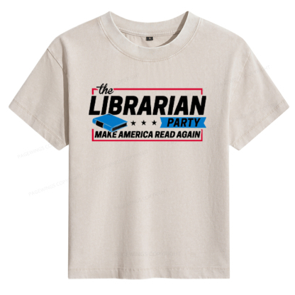 Pagewings The Librarian Party Women's Washed T-shirt