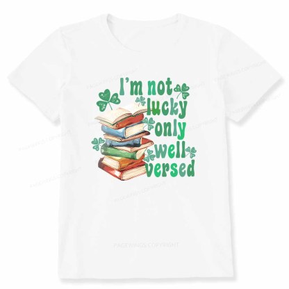 Pagewings St Patty Day Trendy Retro Book Shamrock Shirt Unisex Classic T-shirt