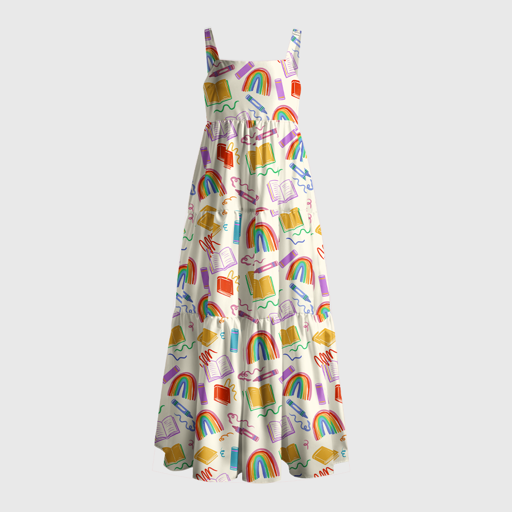 Pagewings Rainbow Pride Maxi Dress