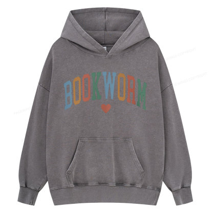 Pagewings Bookworm Unisex Washed Hoodie