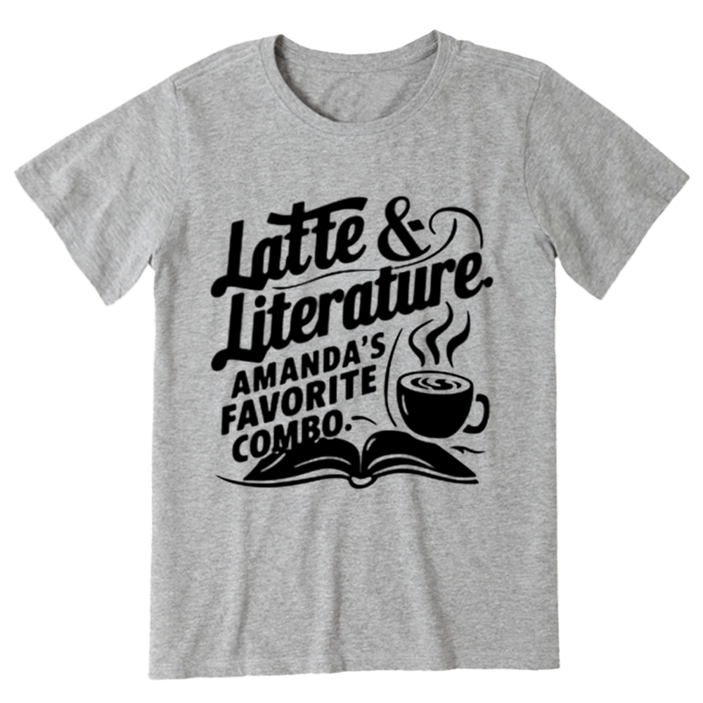 Pagewings Latte & Literature Amanda's Favorite Combo Unisex Classic T-shirt