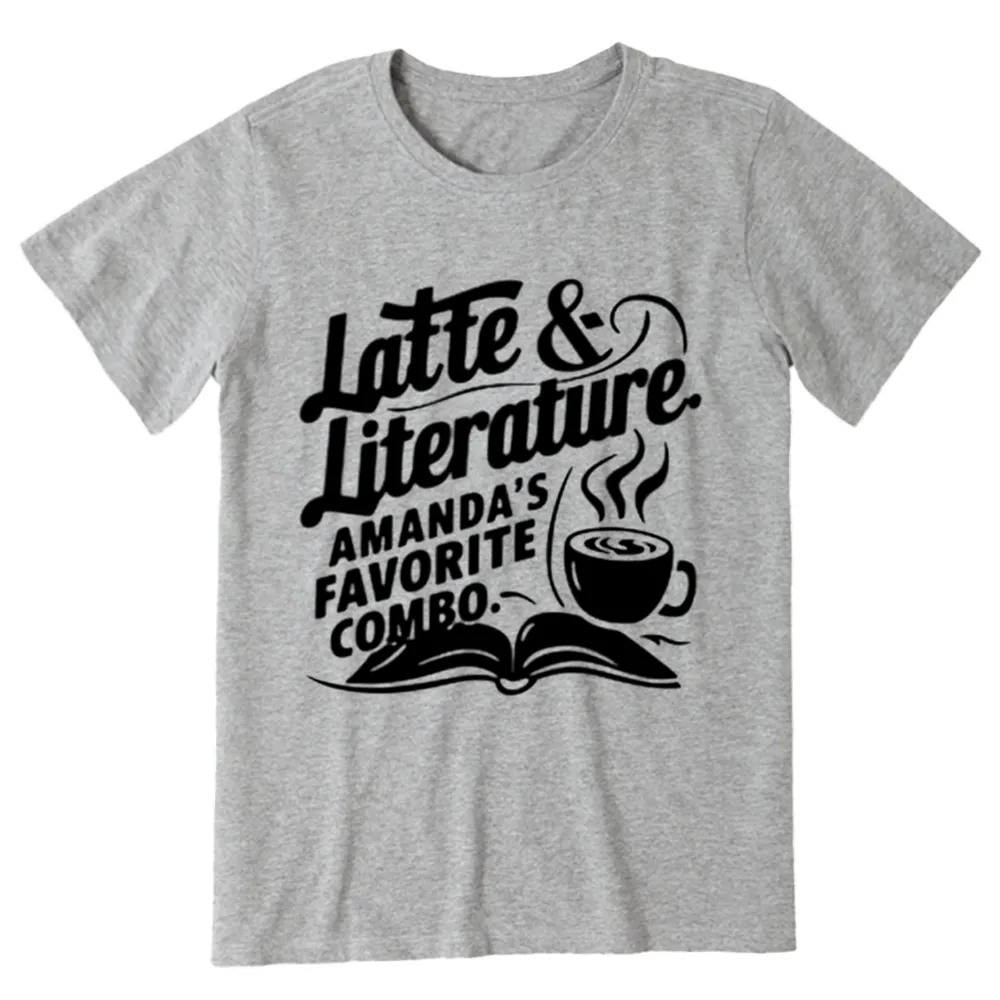 Pagewings Latte & Literature Amanda's Favorite Combo Unisex Classic T-shirt
