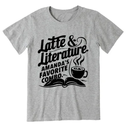 Pagewings Latte & Literature Amanda's Favorite Combo Unisex Classic T-shirt