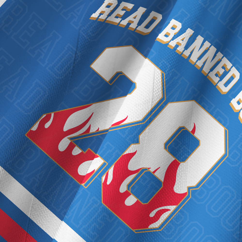 Pagewings Read Banned Books Unisex Long Sleeve Jersey