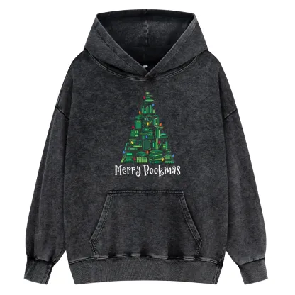 Pagewings Christmas Party Tee Unisex Washed Hoodie