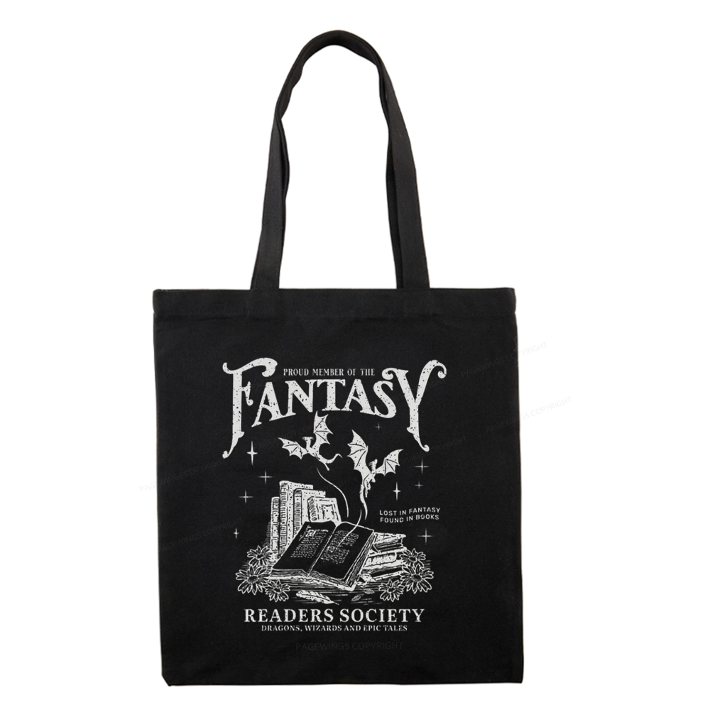 Pagewings Fantasy Readers Society Tote Bag