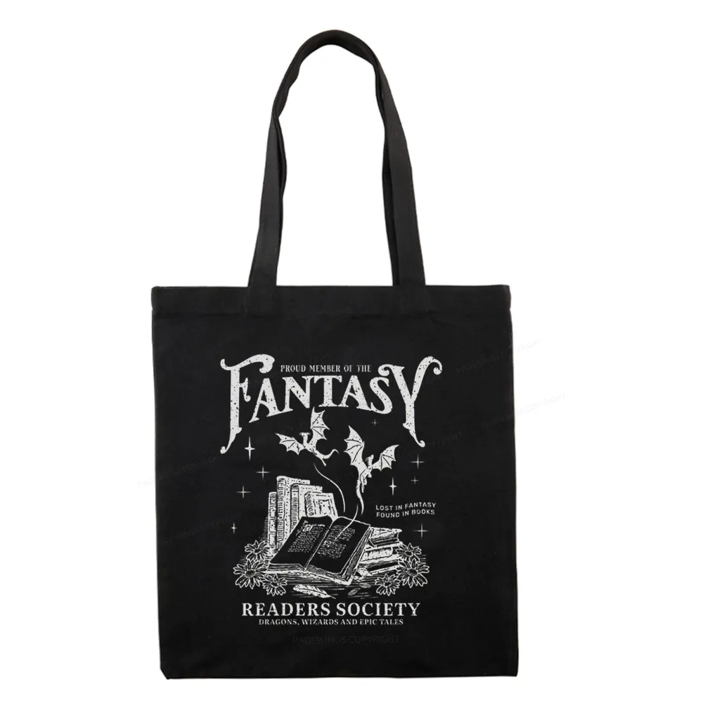 Pagewings Fantasy Readers Society Tote Bag