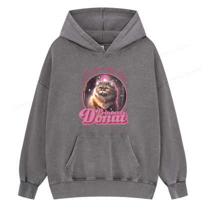 Pagewing Princess Donut Unisex Washed Hoodie