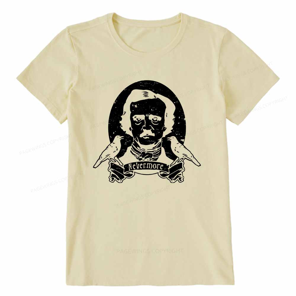 Pagewings Literary Vintage Stephen Allen King HP Lovecraft Book Unisex Classic T-shirt