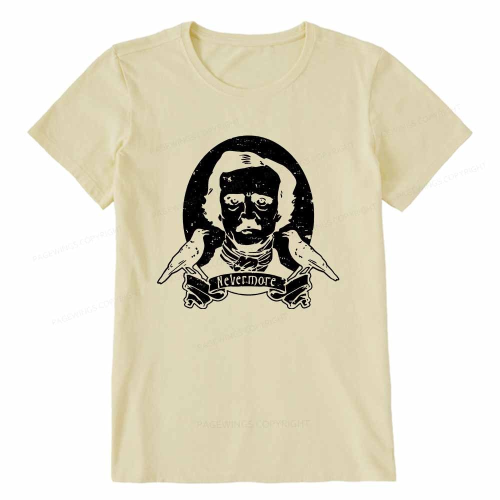 Pagewings Literary Vintage Stephen Allen King HP Lovecraft Book Unisex Classic T-shirt