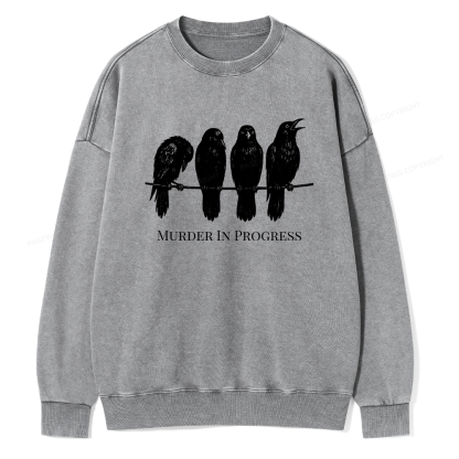 Pagewings The Matriarchy Would Never Unisex Washed Sweatshirt