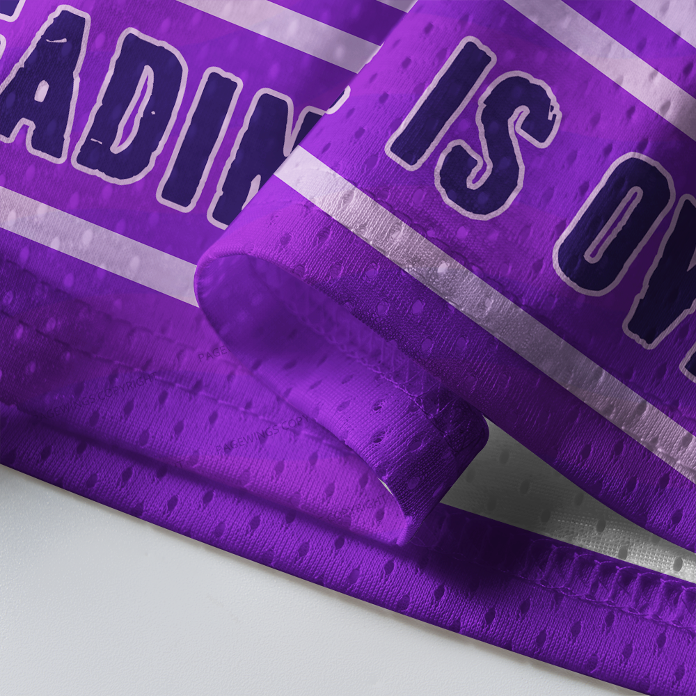 Pagewings  I Must Rest My Reading Spree Is Over  Unisex Mesh Jersey