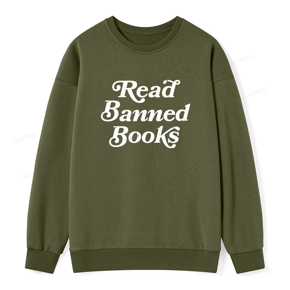 Pagewings Read Banned Books Unisex Classic Sweatshirt