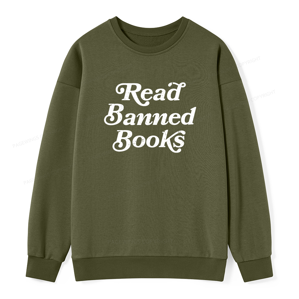 Pagewings Read Banned Books Unisex Classic Sweatshirt