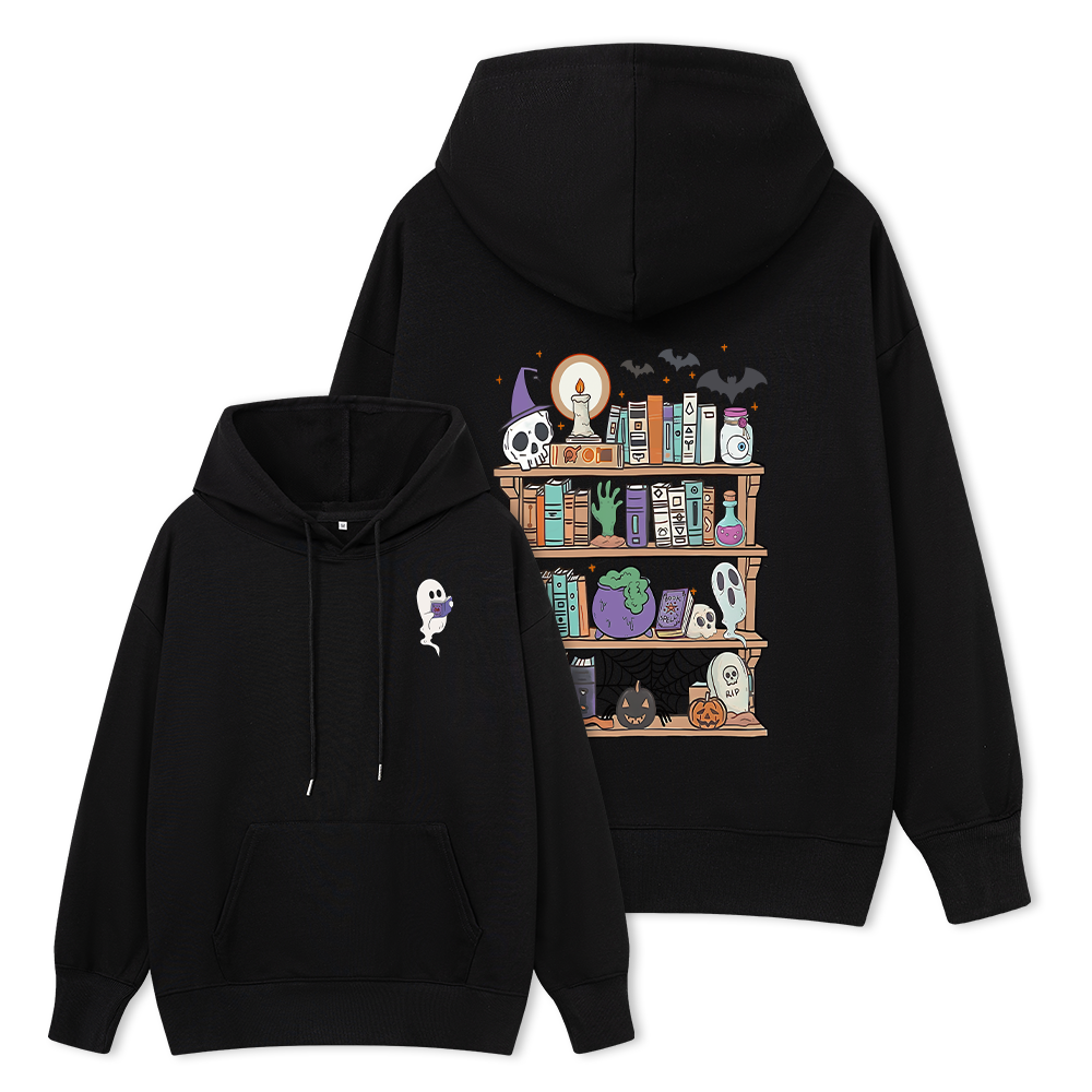 Pagewings  Ghost Book Reader Halloween Unisex Classic Hoodie
