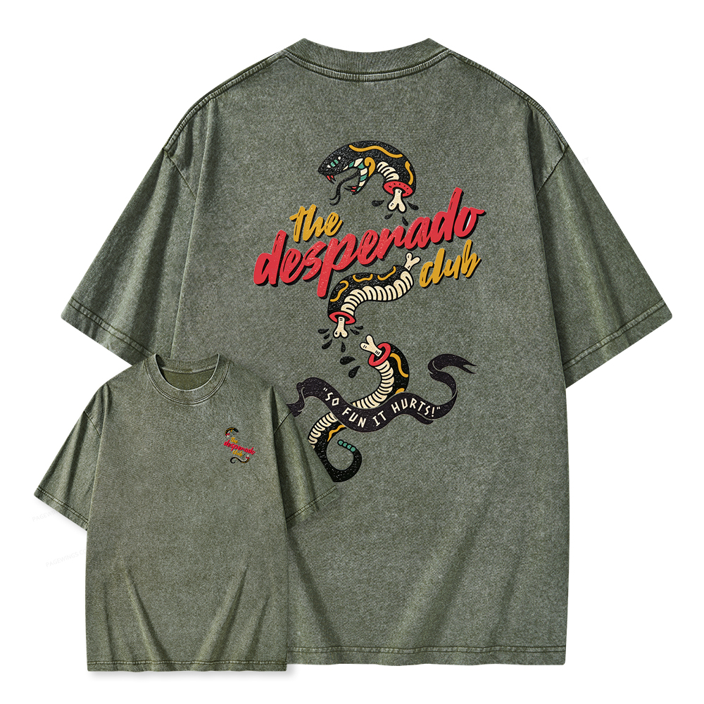 Pagewings The Desperado Club Unisex Washed T-shirt