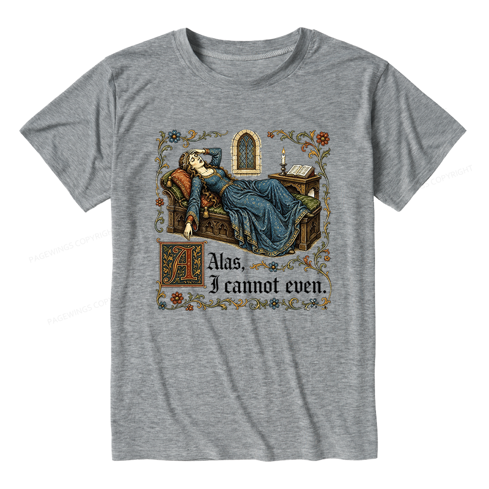Pagewings Medieval Book Lover Unisex Heather T-Shirt
