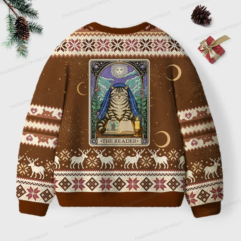 Pagewings The Reader Unisex Ugly Knit Sweatshirt
