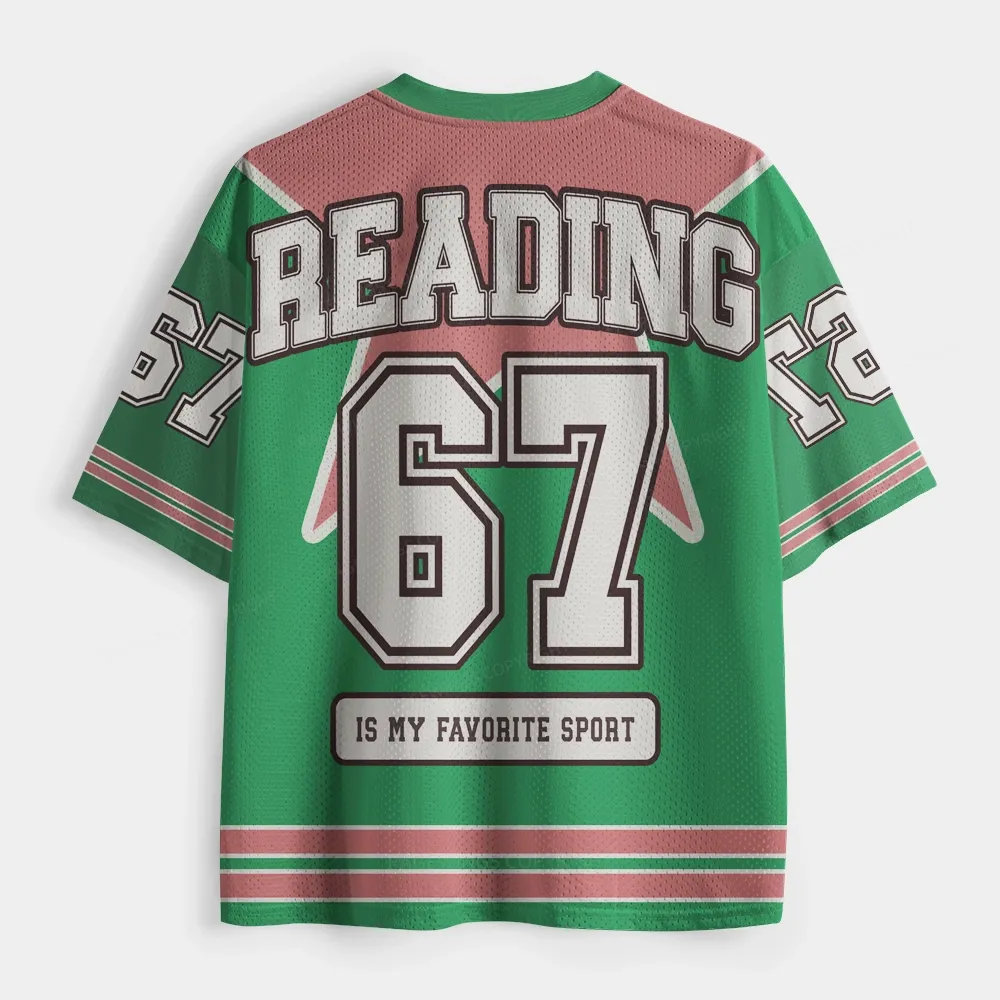 Pagewings Reading Is My Favorite Sport Unisex Mesh Jersey