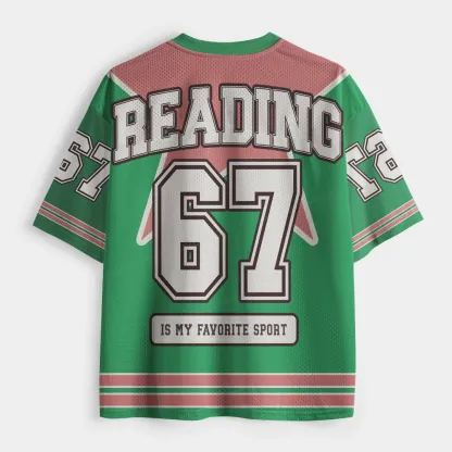 Pagewings Reading Is My Favorite Sport Unisex Mesh Jersey