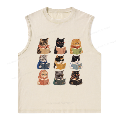 Pagewings I Literally Wrote A Book To Warn Unisex Washed Tank Top