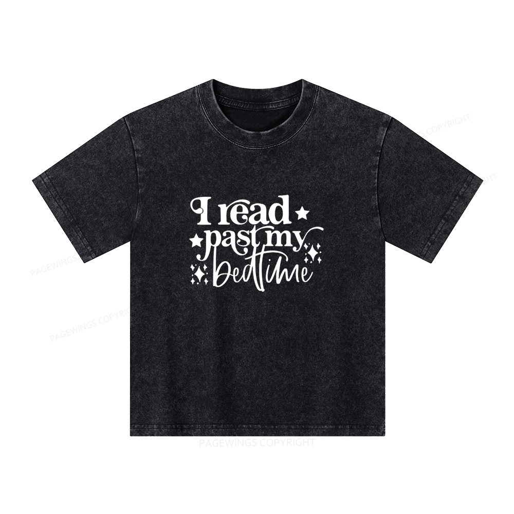 Pagewings I Read Past My Bedtime Unisex Tee Unisex Kids Washed T-shirt