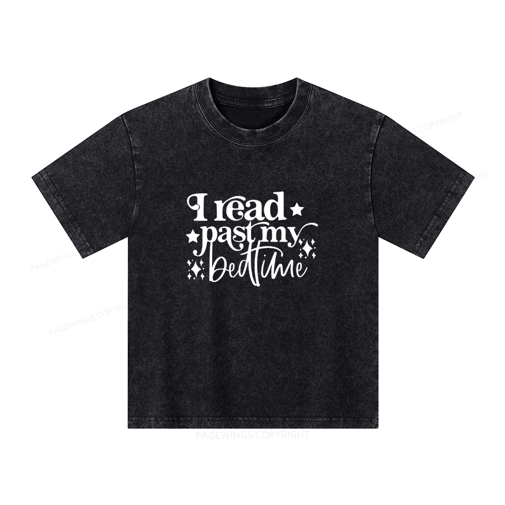 Pagewings I Read Past My Bedtime Unisex Tee Unisex Kids Washed T-shirt
