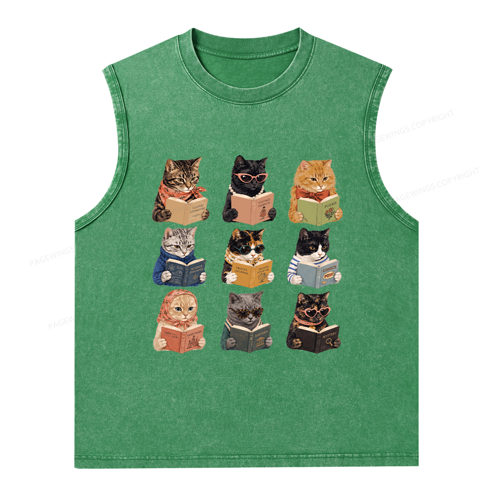 Pagewings I Literally Wrote A Book To Warn Unisex Washed Tank Top
