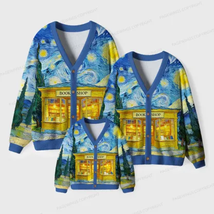 Pagewings Bookshop Unisex Ugly Cardigan Sweaters