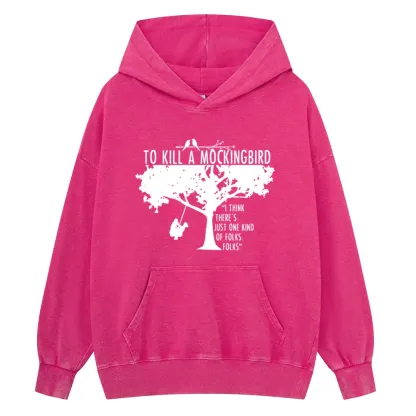 Pagewings To Kill a Mockingbird Unisex Washed Hoodie