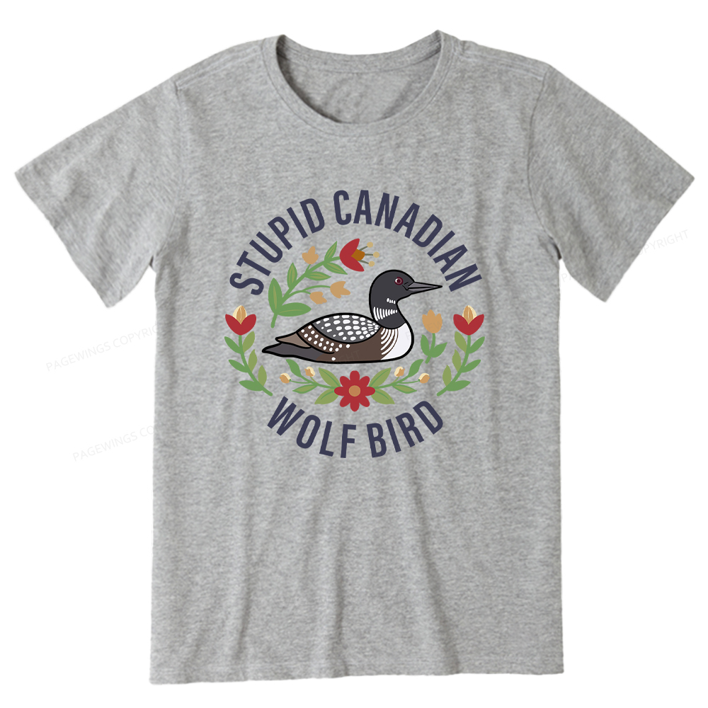 Pagewings Stupid Canadian Wolf Bird Unisex Classic T-shirt