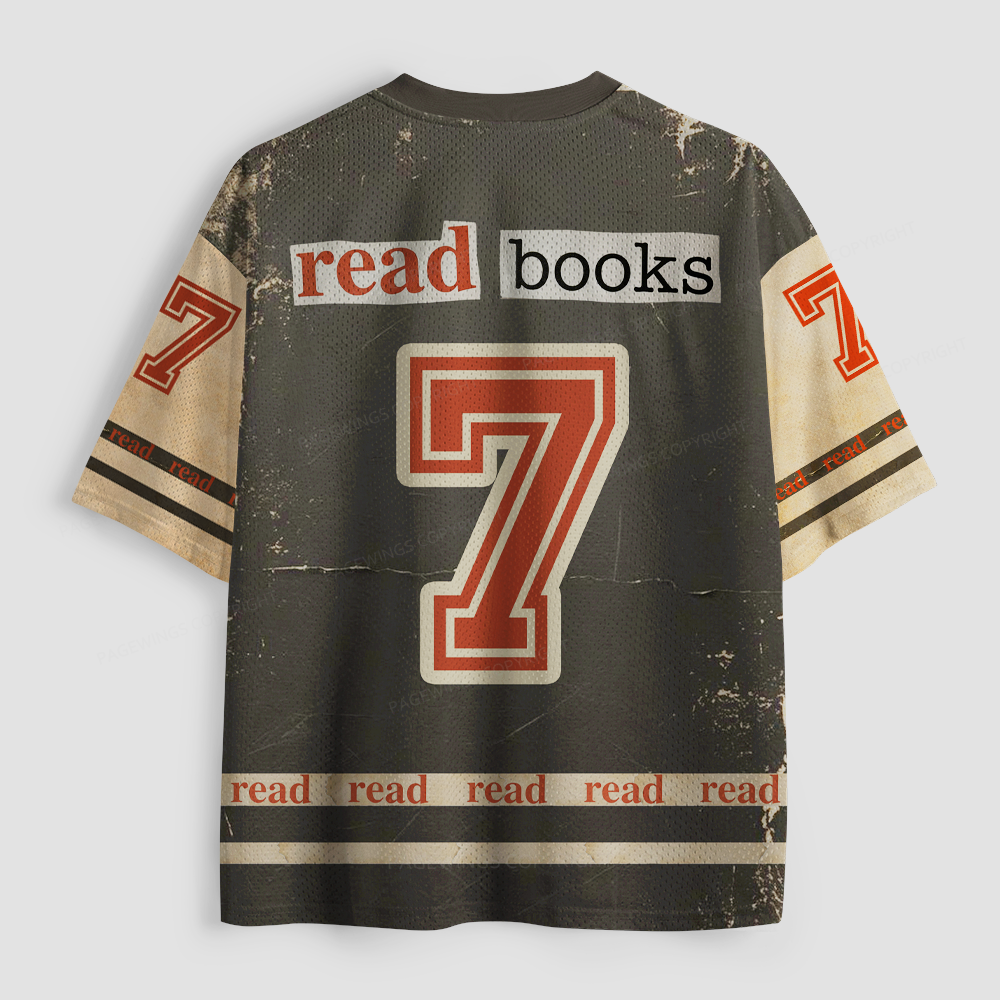 Pagewings Read Books Drink Coffee  Unisex Mesh Jersey