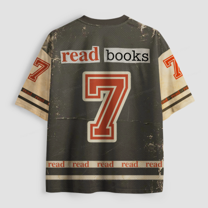 Pagewings Read Books Drink Coffee  Unisex Mesh Jersey