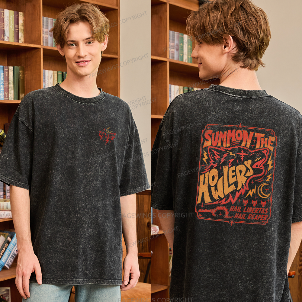 Pagewings Sci Fi Bookish Unisex Washed T-shirt