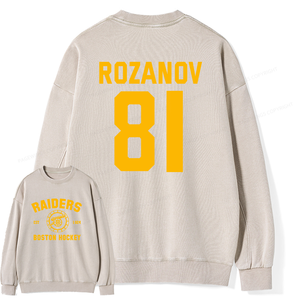 Pagewings Romance Novel Lover Unisex Washed Sweatshirt