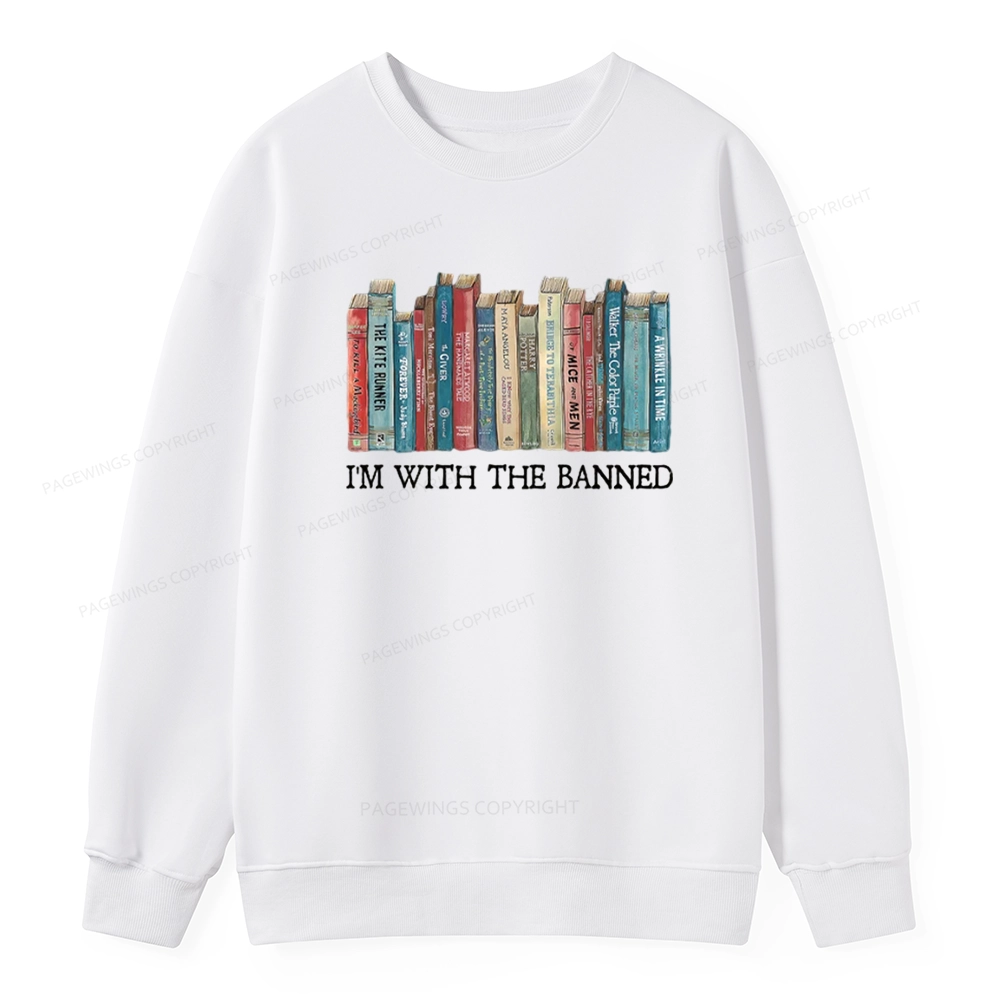 Pagewings I'm With The Banned Unisex Classic Sweatshirt