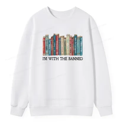 Pagewings I'm With The Banned Unisex Classic Sweatshirt