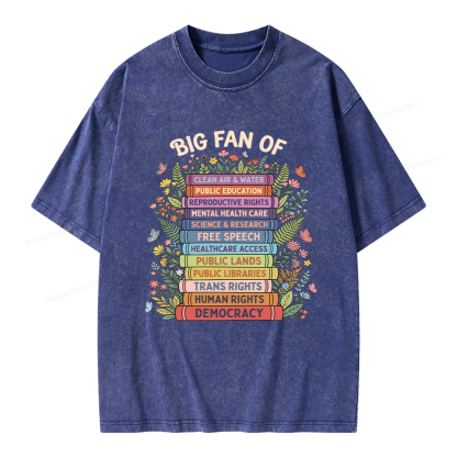 Pagewings Progressive Book Unisex Washed T-shirt