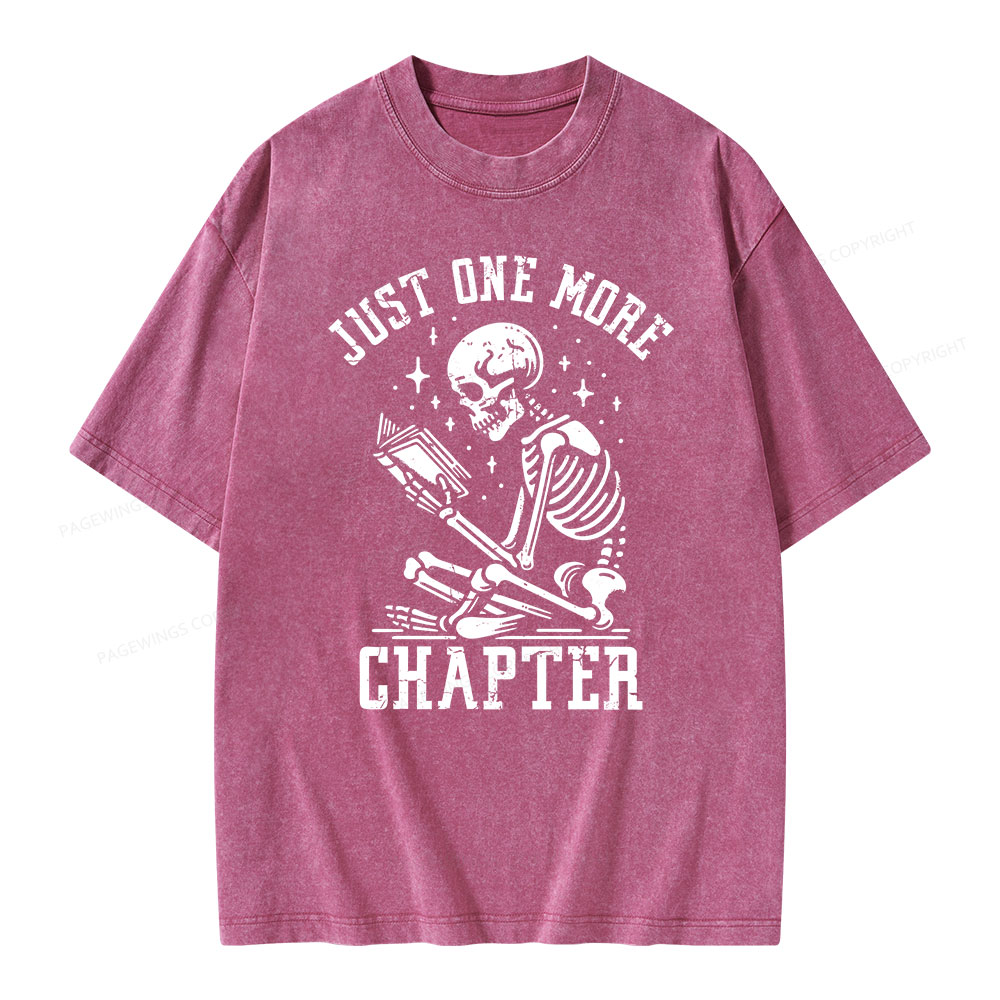 Pagewings Just One More Chapter Unisex Washed T-shirt