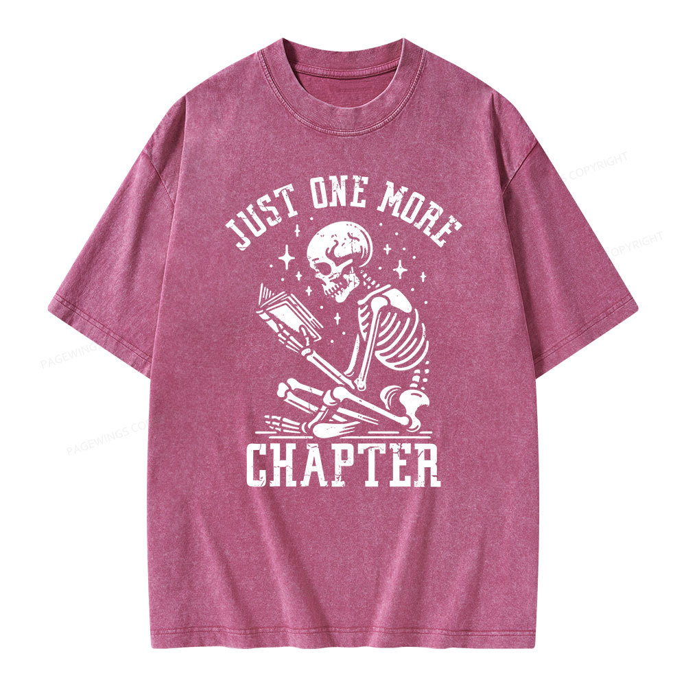 Pagewings Just One More Chapter Unisex Washed T-shirt