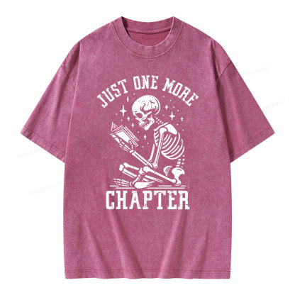 Pagewings Just One More Chapter Unisex Washed T-shirt