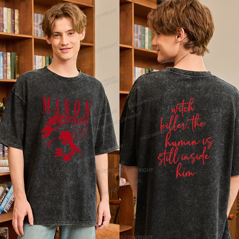 Pagewings Fantasy Book Lover Unisex Washed T-shirt