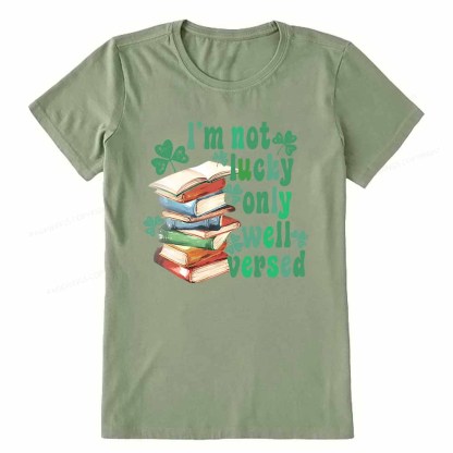Pagewings St Patty Day Trendy Retro Book Shamrock Shirt Unisex Classic T-shirt