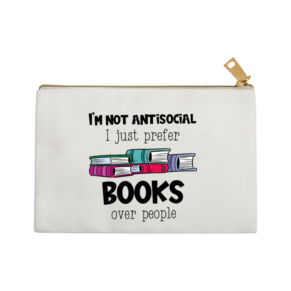 Pagewings Not Antisocial I Just Prefer Books Pouch