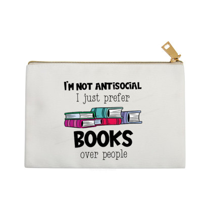 Pagewings Not Antisocial I Just Prefer Books Pouch